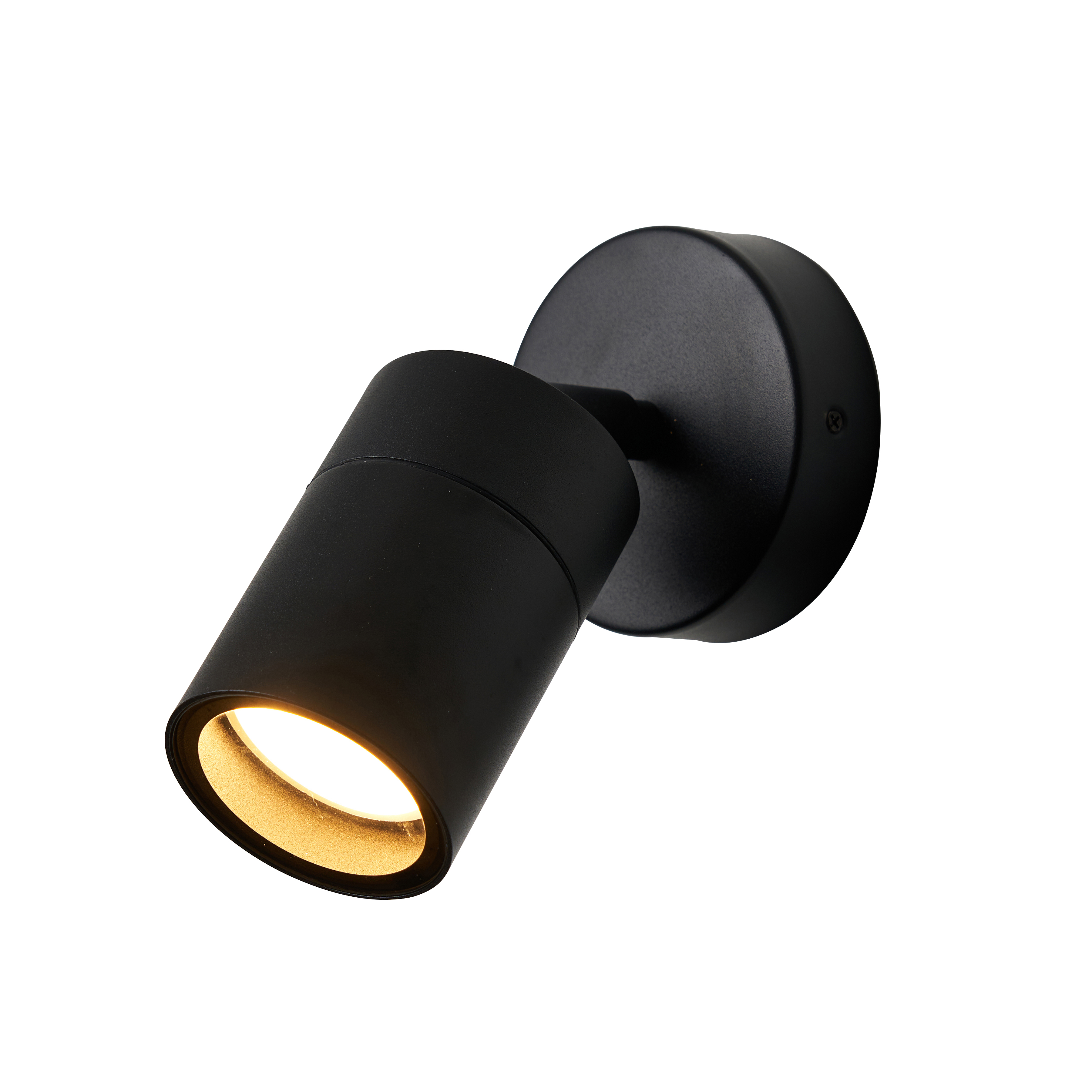 Leto 1 Light Adjustable IP65 Outdoor Wall Light Black